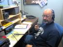 Oceanographer Ron Flick, K6REF, at the helm of McMurdo Station's KC4USV.